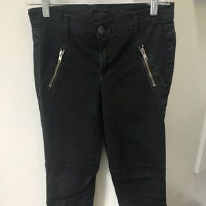 J Brand black twill pants